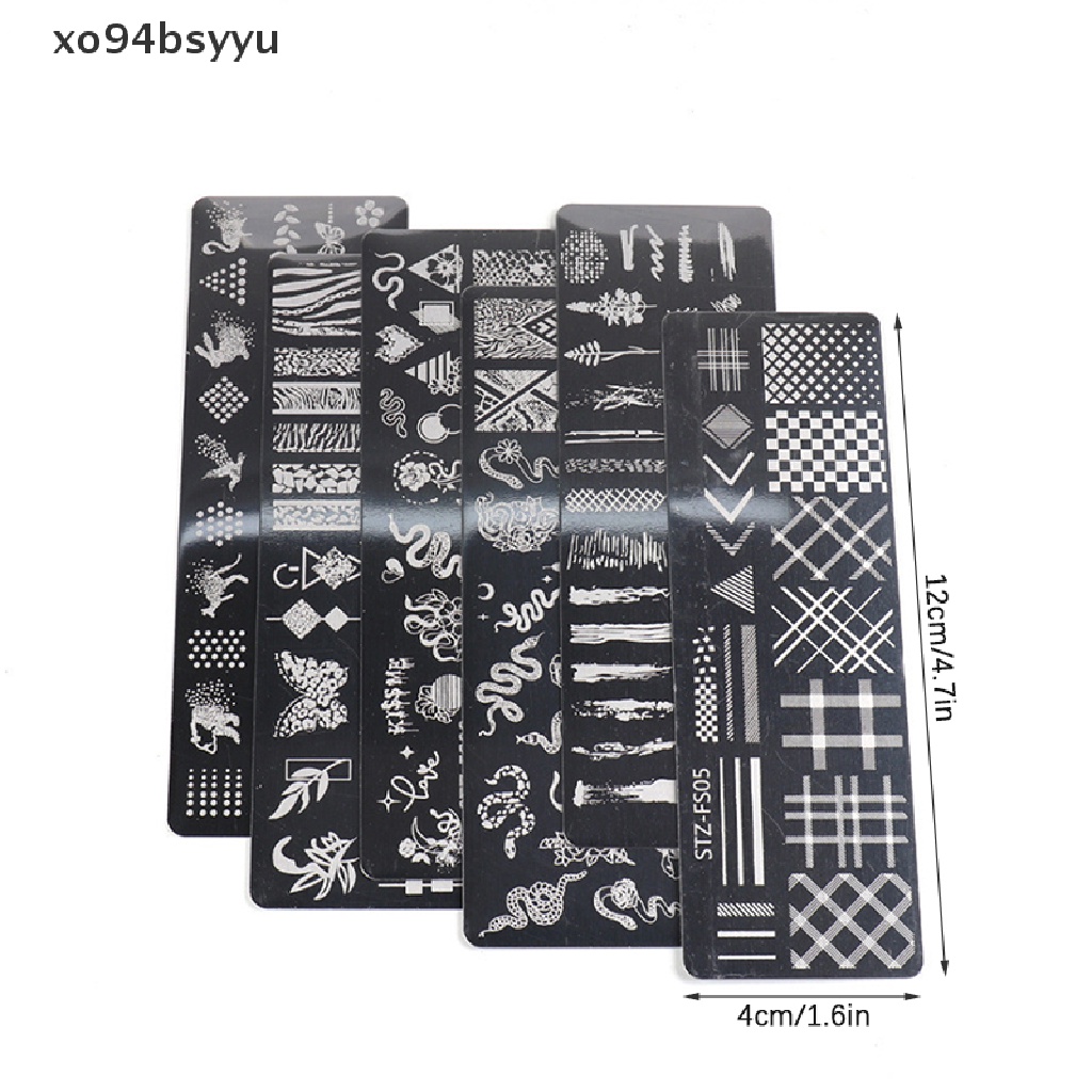 1 Tấm Khuôn Vẽ Trang Trí Móng Tay Nghệ Thuật xo94bsyyu