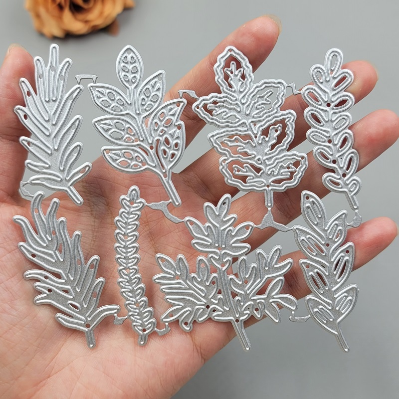 Khuôn Cắt Giấy Kim Loại Hình Chiếc Lá