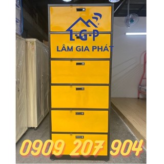 Tủ locker 6 tầng hàng đặt cao cấp tĩnh điện tiện dụng