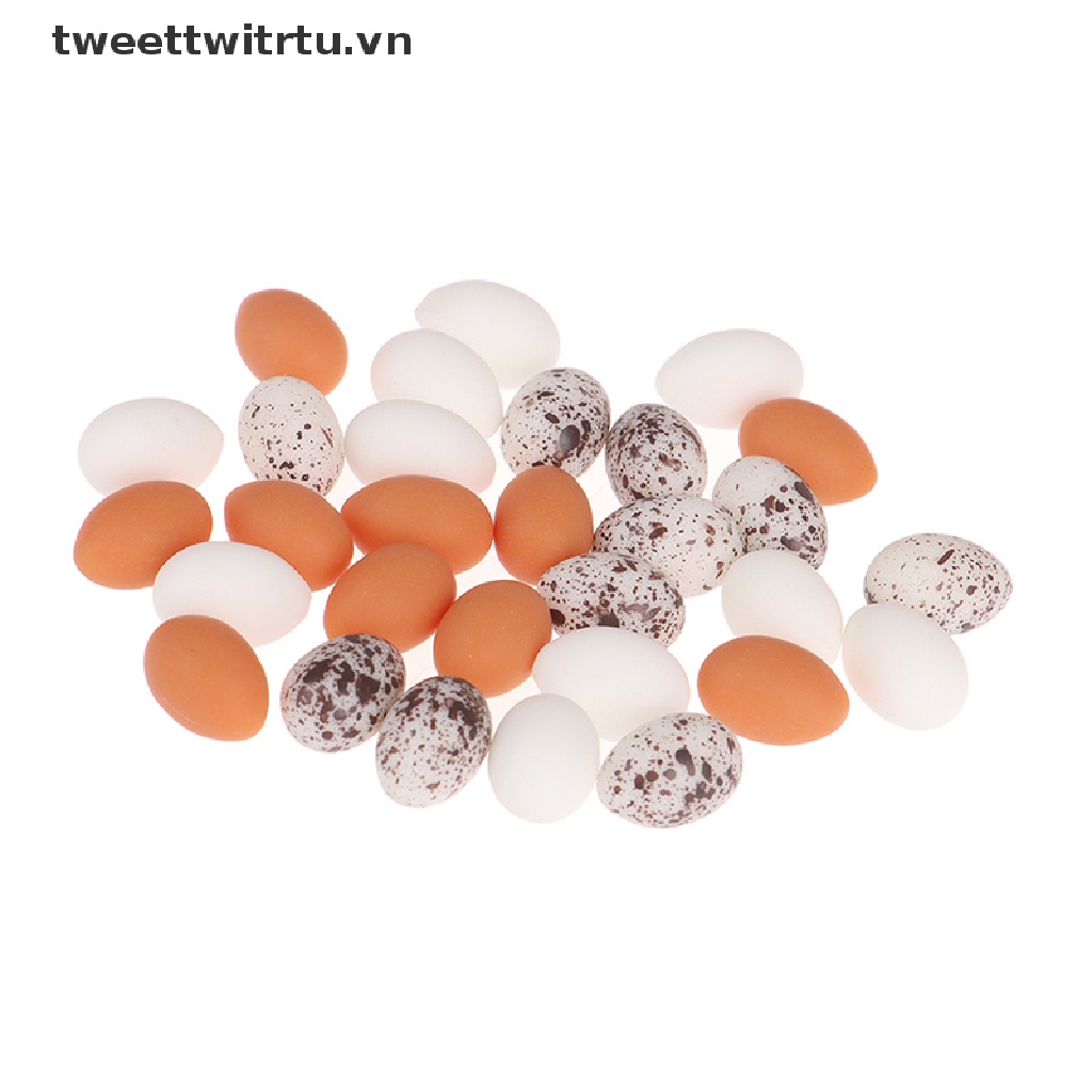 Set 10 Quả Trứng Mô Hình Mini Trang Trí Nhà Búp Bê