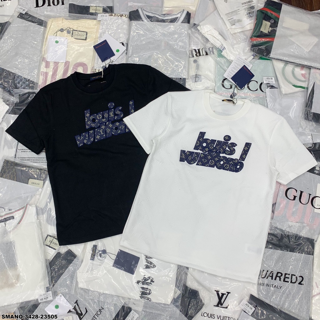 Áo phông nam vải nhung rách phối họa tiết mẫu mới cao cấp-AHFASHION