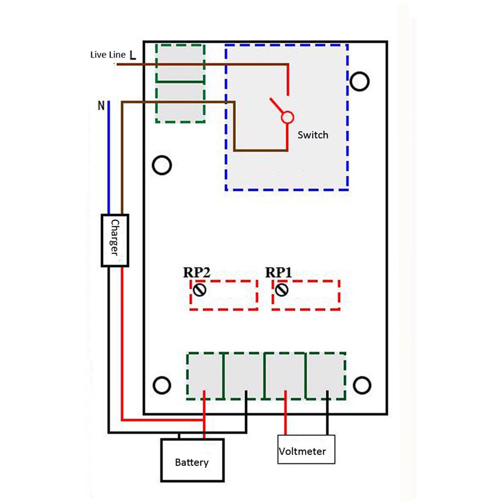 Bảng Mạch Điều Khiển Sạc Pin Tự Động 12V XH-M601 XH-M601 Cho Sạc Pin