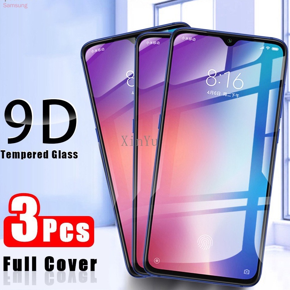 Set 3 Kính Cường Lực 9D Bảo Vệ Màn Hình Điện Thoại Samsung Galaxy J5 Pro J6 J7 Prime 2017 J4 J3 J2 Plus 2018 Kèm Phụ Kiện