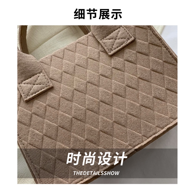 Túi Tote Đeo Vai Sức Chứa Lớn Màu Trơn Đính Đá Đơn Giản Thời Trang