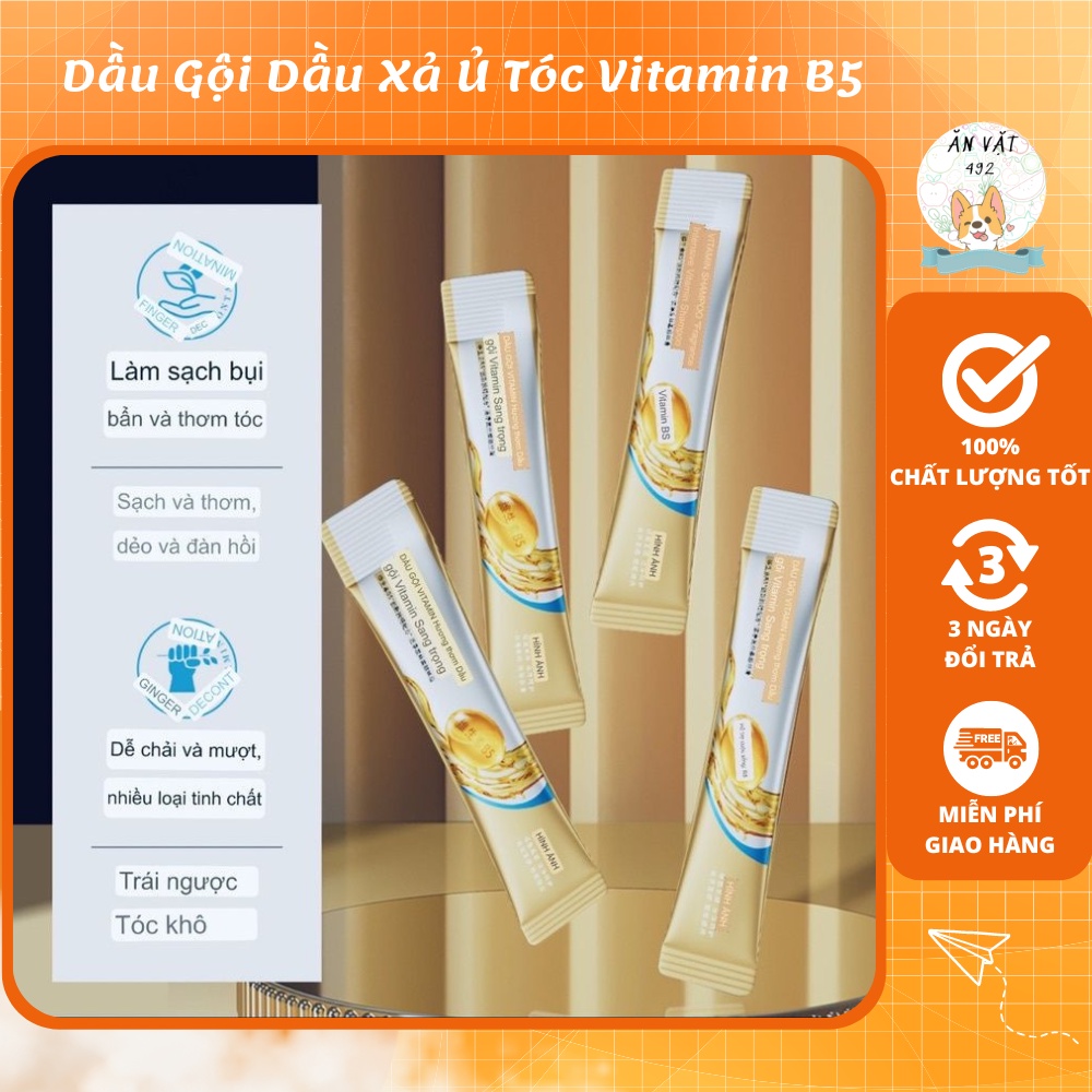 Dầu Gội Dầu Xả Ủ Tóc Vitamin B5 BioAQUA Mềm Mại Và Giảm Gãy Rụng - Ăn Vặt 492