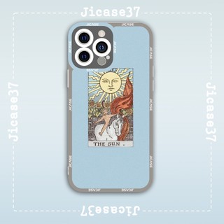 Ốp lưng iphone samsung xiaomi oppo cạnh vuông Jicase JMcase The sun Bài Tarot Cổ điển
