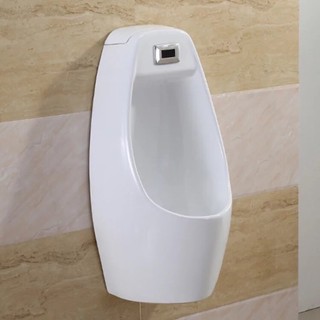 Bồn tiểu nam +Bộ xả cảm ứng, Bồn tiểu nam màu trắng, bồn tiểu màu đen nhập khẩu cao cấp
