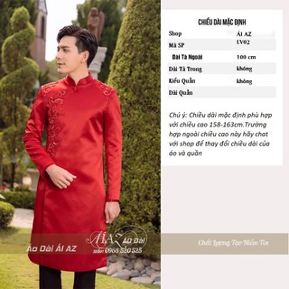 Áo Dài Cách Tân Nam Thủ Công LV02