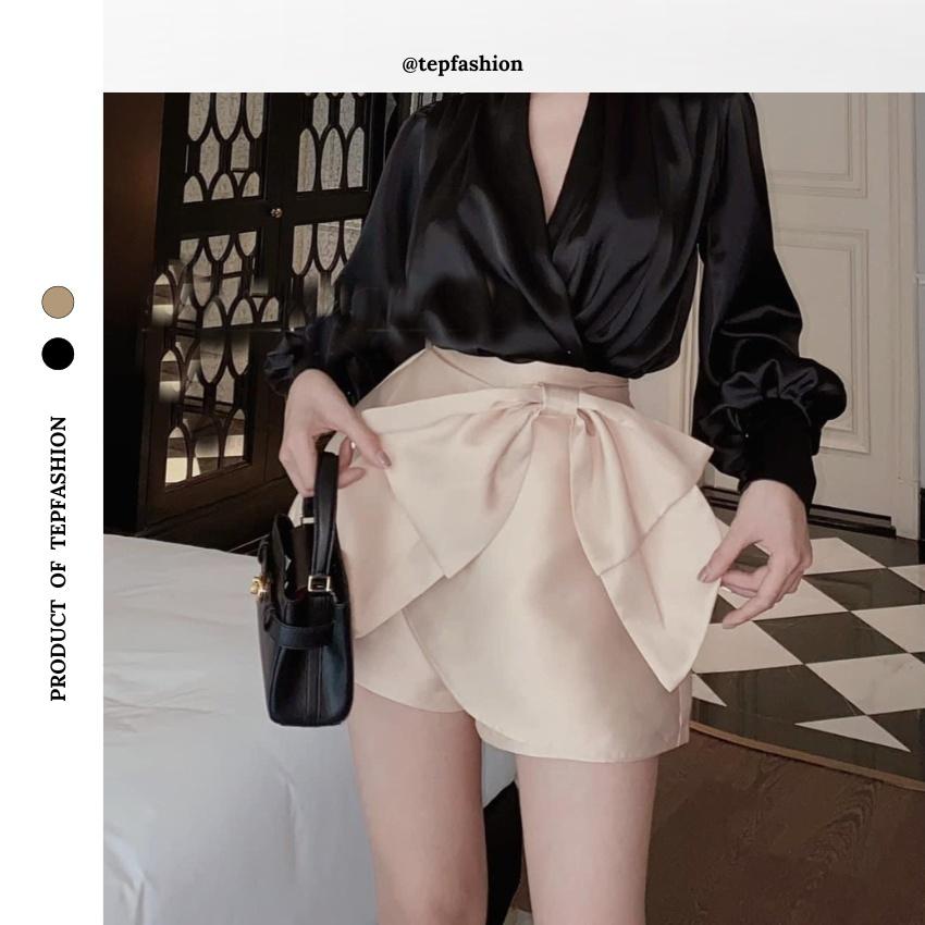 Chân Váy Thiết Kế Có Quần Trong Chất Tafta TEP FASHION