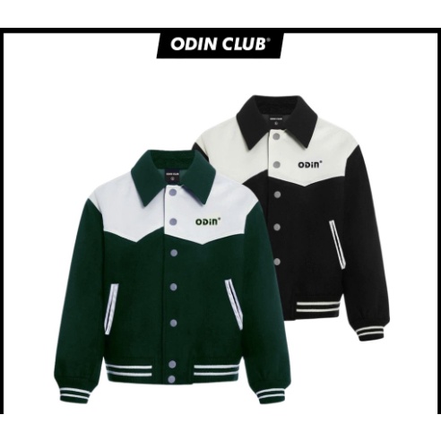 Áo khoác Varsity Jacket ODIN CLUB Mix Box, Áo khoác dạ - phối da ODIN, Local Brand ODIN CLUB