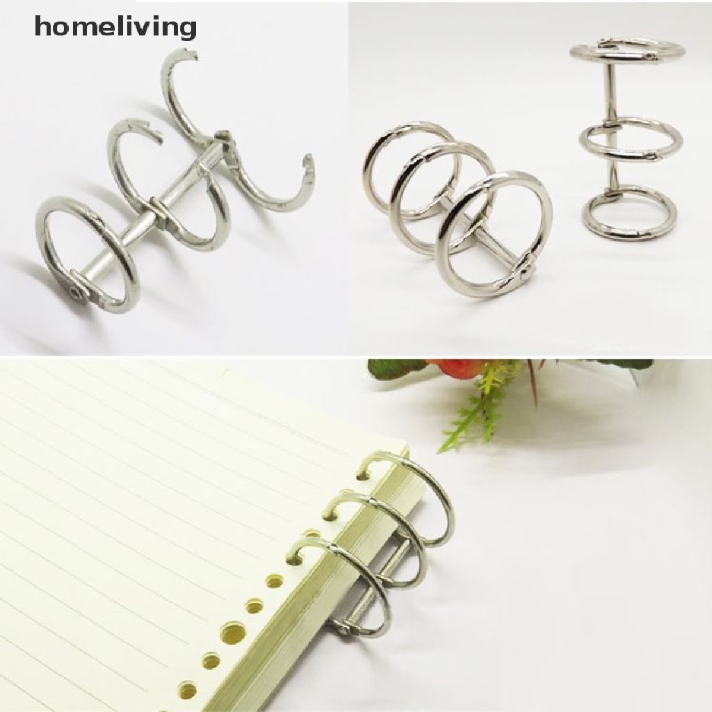 Set 2 Kẹp Sổ Tay / Album Kèm 3 Vòng Kẹp Bằng Kim Loại Tiện Dụng