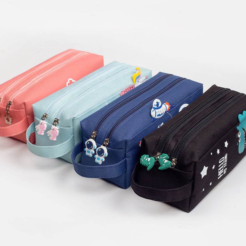 Túi Đựng Bút , Ví bút vải 2 ngăn hình siêu nhân, công chúa, nhân vật hoạt hình ngộ nghĩnh,...bóp viết cute