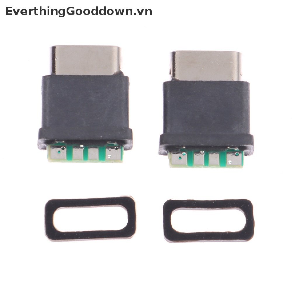 Bộ 2 Đầu Nối Ổ Cắm Type-C Hai Đầu Dòng Điện Cao Cấp