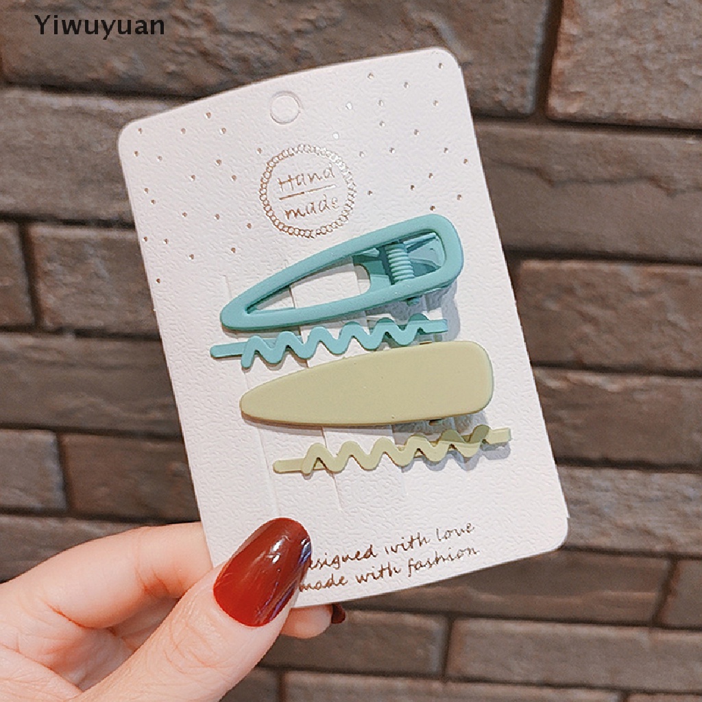< Yiwuyuan > Bộ 4 Kẹp Tóc Hợp Kim Tùy Chỉnh Bán Sỉ Phụ Kiện Tóc Cho Bé Gái