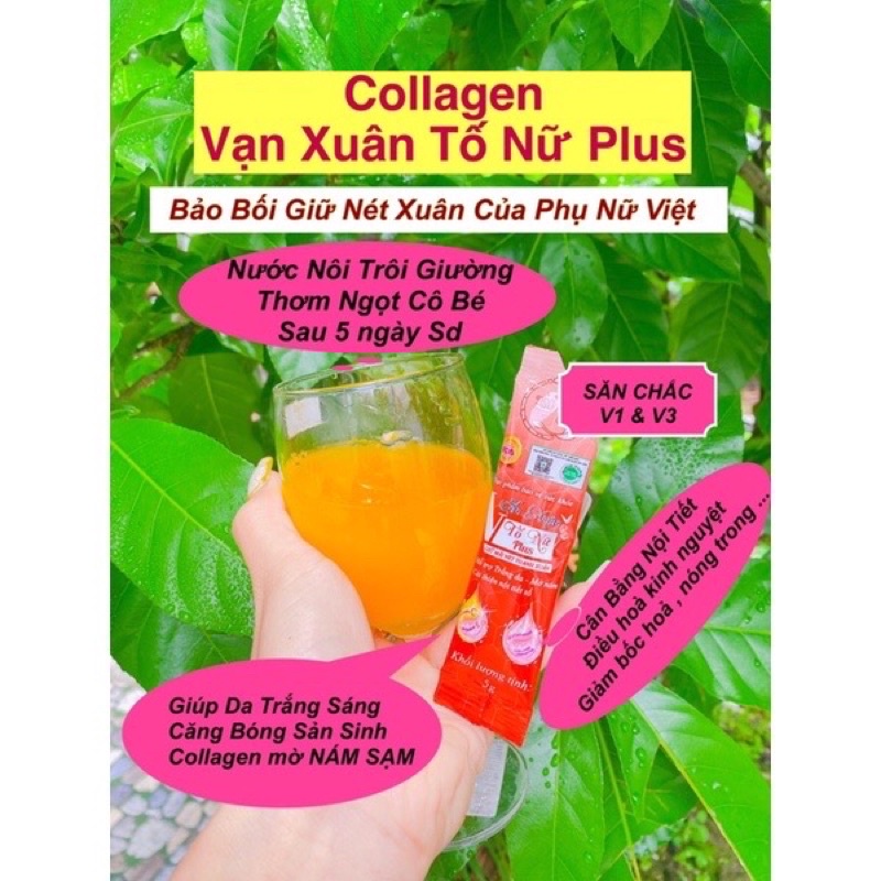 Collagen Vạn Xuân Tố Nữ Plus hỗ trợ làm đẹp da, ngăn ngừa lão hoá an toàn hiệu quả