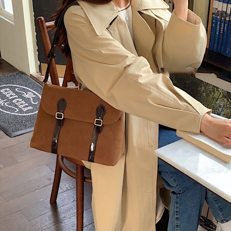 Arctic Hunter Mới Túi Xách Da PU Màu Trơn Cỡ Lớn Phong Cách retro Thời Trang Cho Nữ