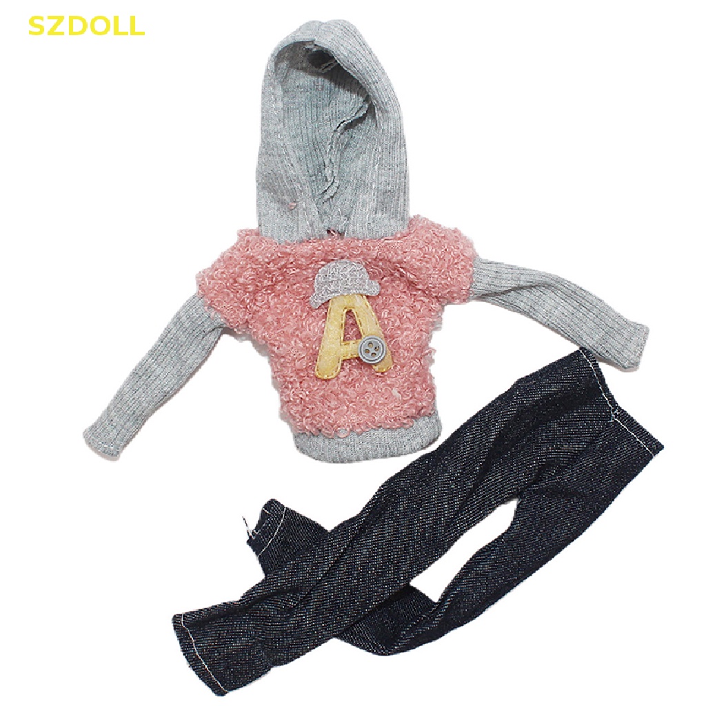 1 Bộ Đầm Thời Trang Mùa Đông Cho Búp Bê 1: 6 30cm