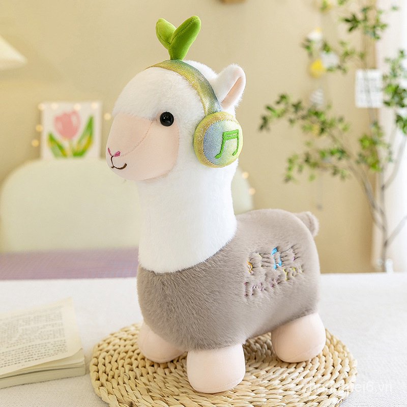 Thú Nhồi Bông Hình Lạc Đà Alpaca Phong Cách Mới