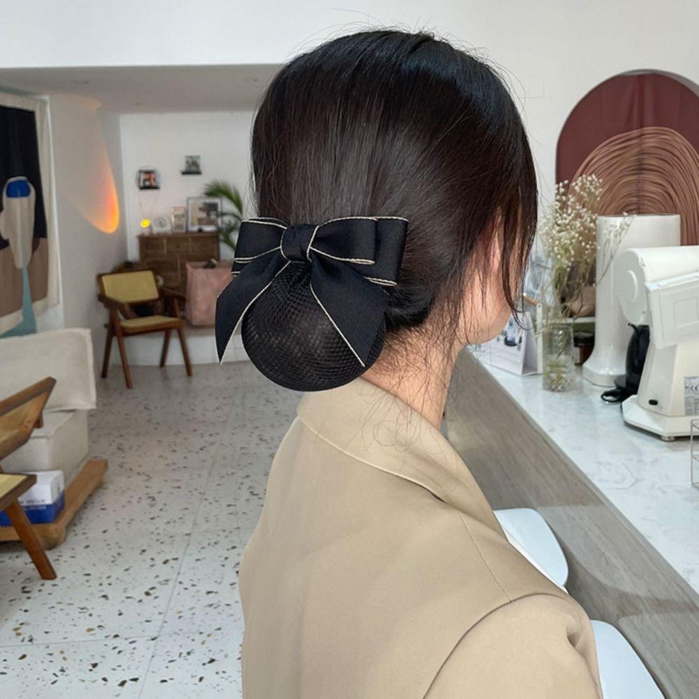 LOMBARD Kẹp Tóc Hình Nơ Phong Cách Vintage Ngọt Ngào Cho Nữ