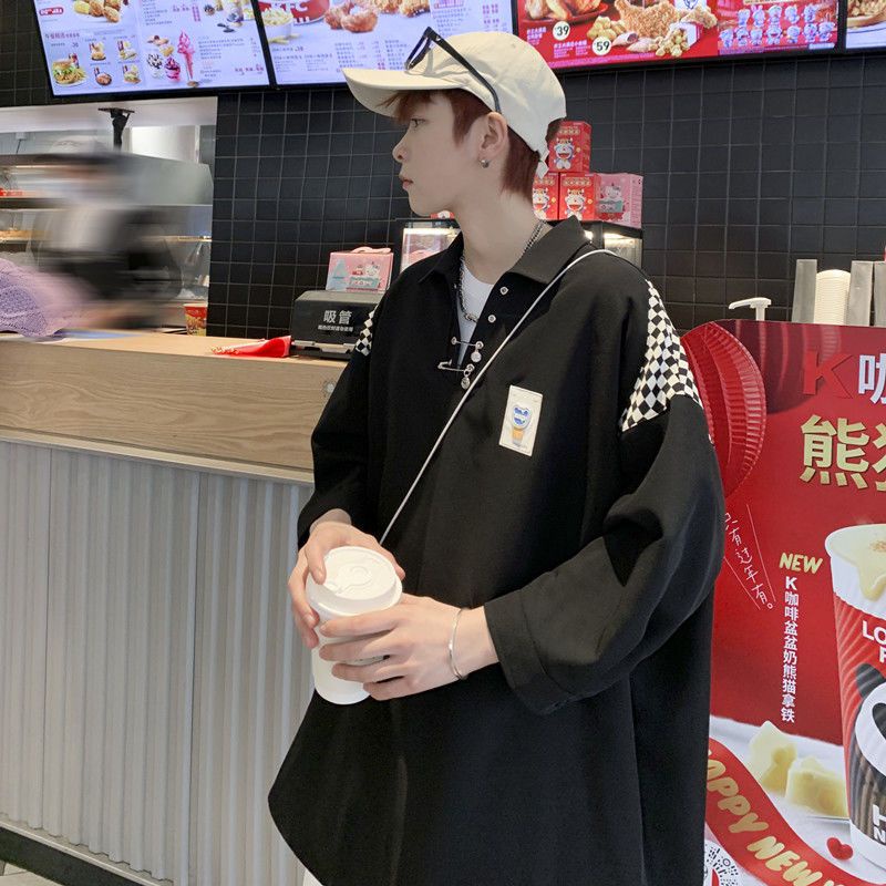 Áo Sơ Mi Tay Lửng Dáng Rộng Thời Trang Mùa Hè Cho Nam