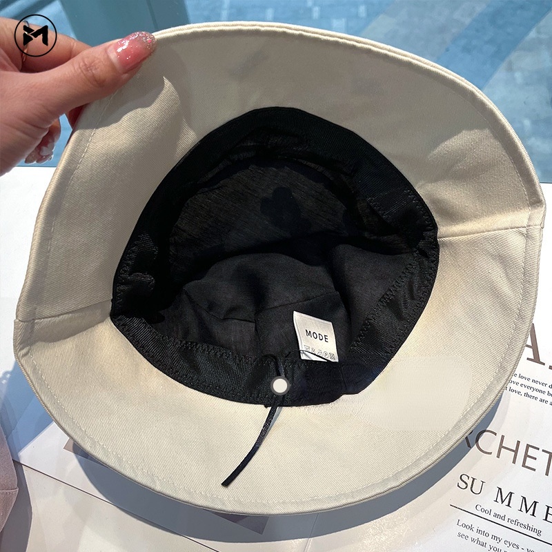 Mũ Vành Tròn Chống Nắng Thêu Hình Gấu Mới Cho Nam Nữ Khi Đi Du Lịch