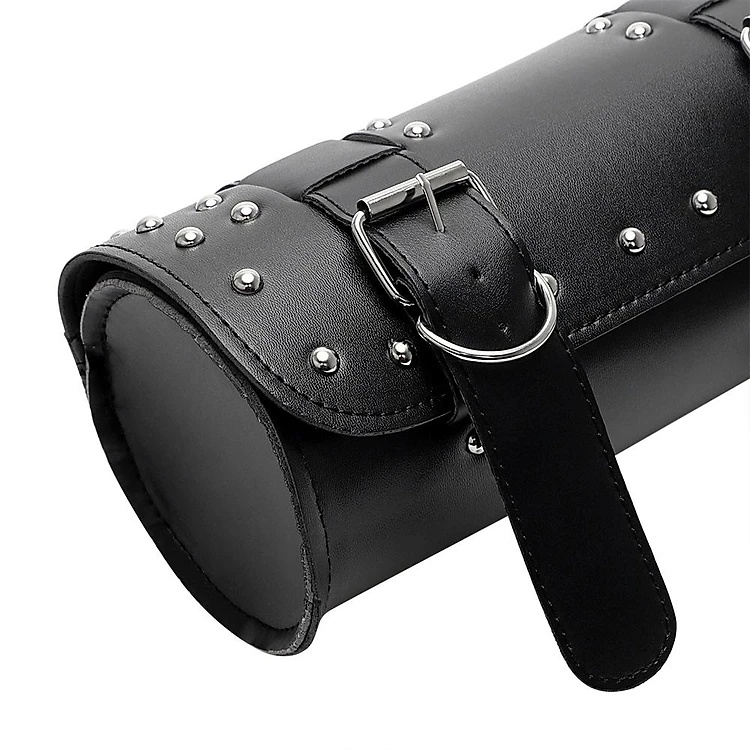 Túi Trống Tròn 30cm Đuôi Xe Máy Chống Nước cho xe Moto/xe đạp bằng da PU