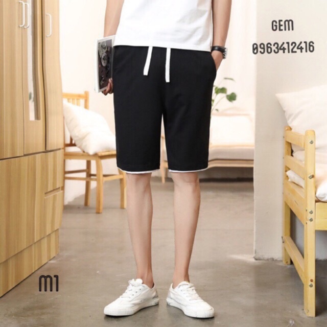 Quần short line phong cách  THỜI TRANG Zenkocs3 MEN SHORTS 089