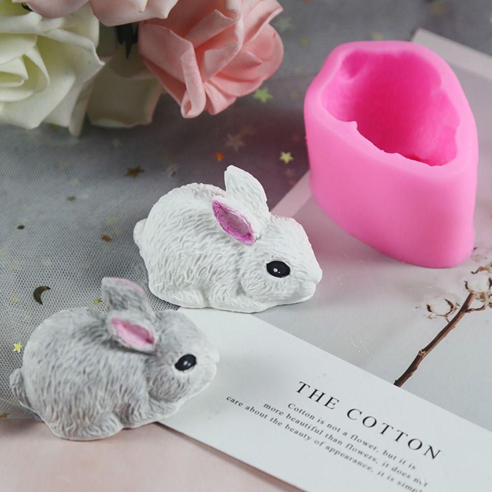 Khuôn Silicone Làm Nến Không Mùi Hình Thỏ TAYLOR1