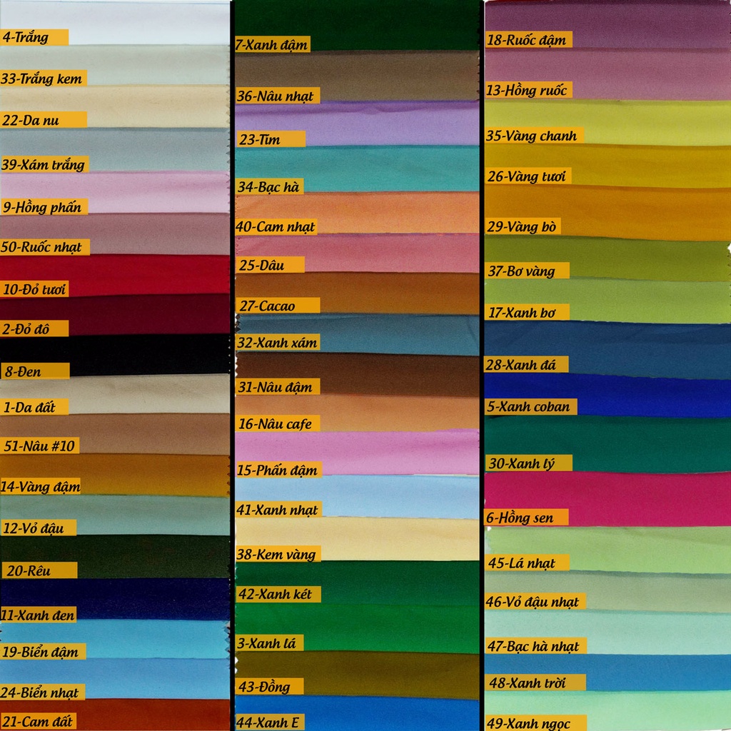 Vải lót lụa Phượng Thúy chất mềm mịn hơn Habutai nhiều màu dùng may trong đầm, làm phông nền trang trí khổ ngang 1m50