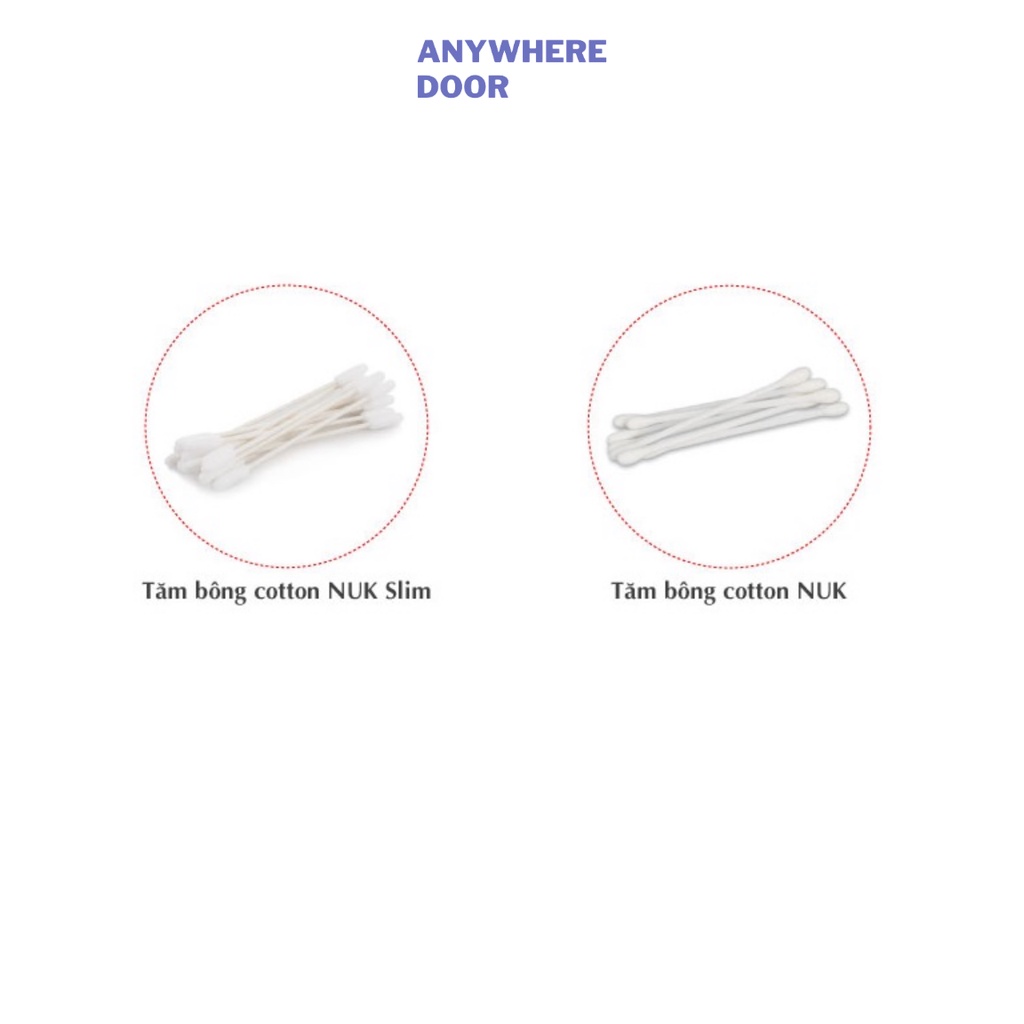 Tăm bông cotton NUK/ NUK Slim cho bé