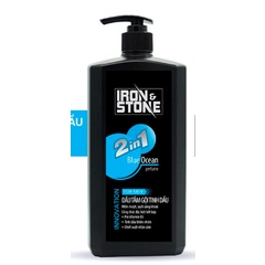 Dầu tắm tinh dầu IRON & STONE innovation hương Blue Ocean 650g Z0505 - Dành cho nam