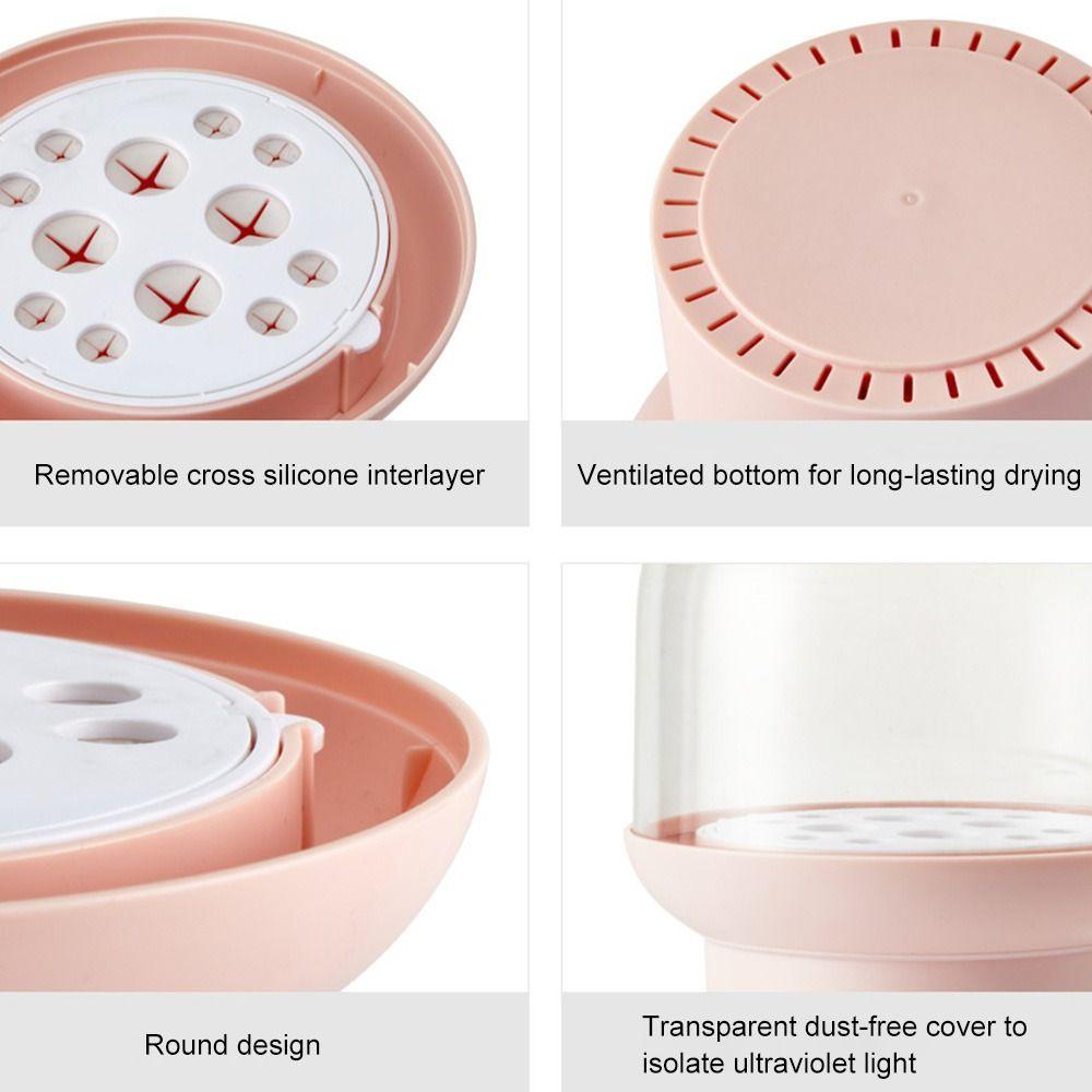 Hộp Đựng Cọ Trang Điểm Bằng Silicone Chống Bụi