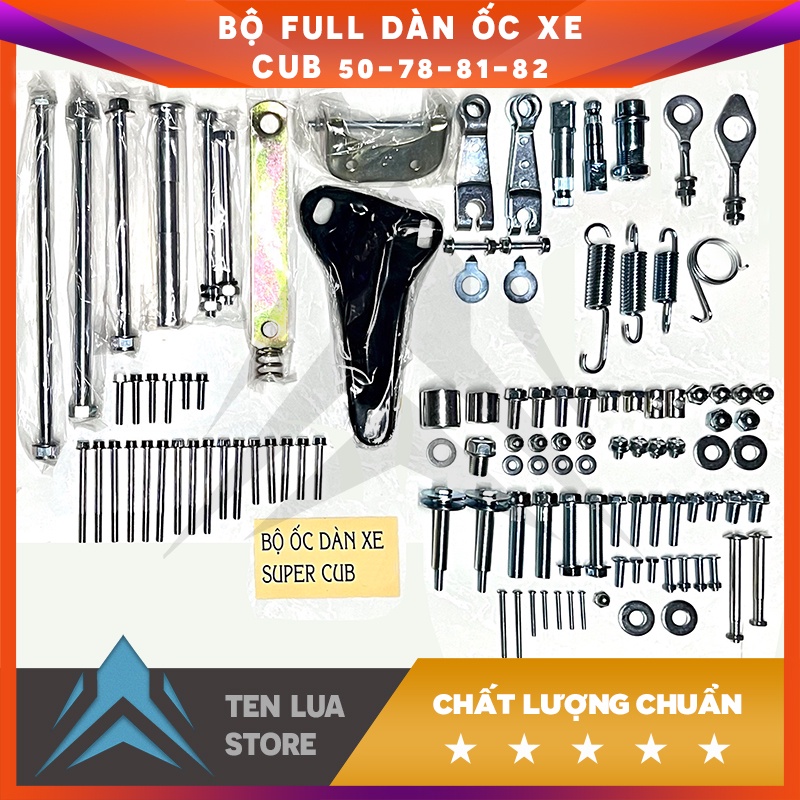 Bộ ốc xe Cub 78 - Cub 81 - Cub 82 (Hàng Đẹp loại1) ( đủ 90% )