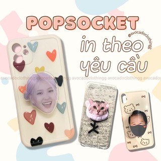 In giá đỡ điện thoại popsocket ảnh theo yêu cầu