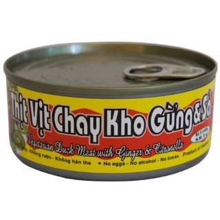 Thịt vịt kho gừng và sả chay âu lạc 140g