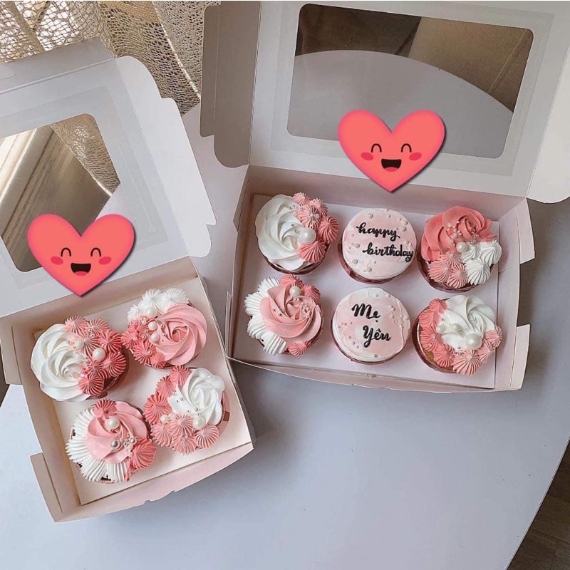 Combo 10 hộp cupcake 4-6-9-12 bánh