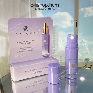Minisize 5ml - Xịt khoáng cấp ẩm, định hình lớp makeup Tatcha Luminious Dewy Skin Mist