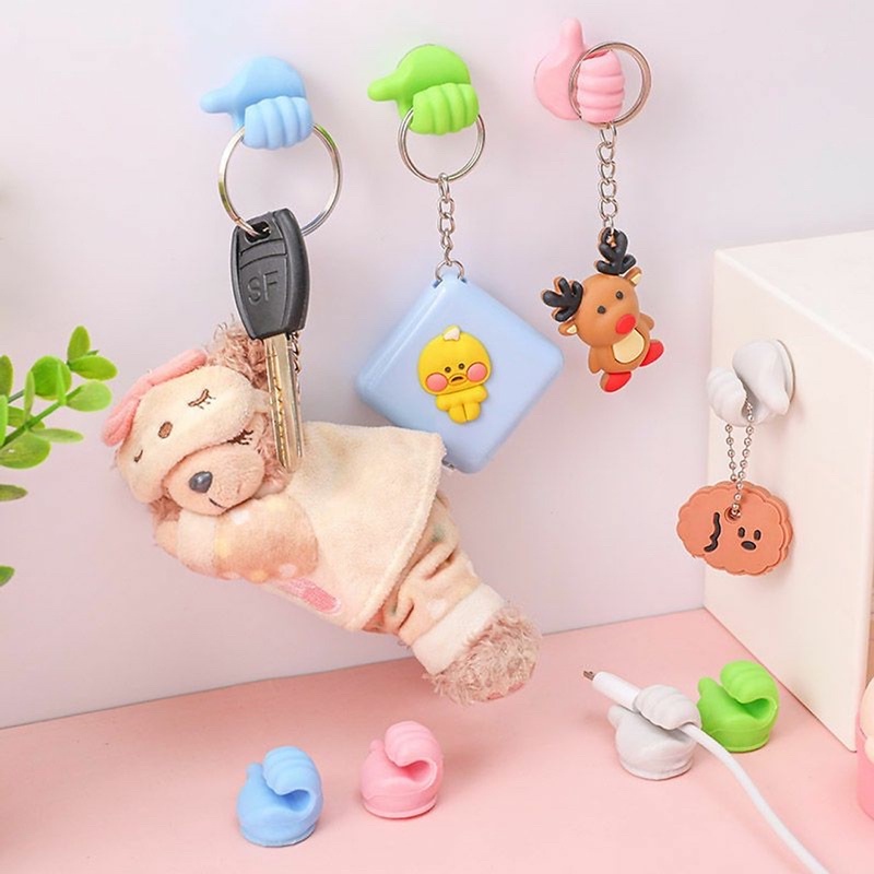 Móc Treo Dây Cáp Dữ Liệu Tai Nghe Gắn Tường Không Cần Khoan Tiện Dụng
