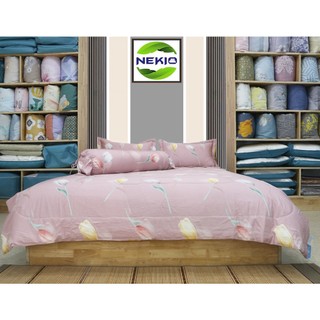 Bộ chăn ga gối Modal Gỗ Sồi Nekio Nhật Bản Tuylip Tím