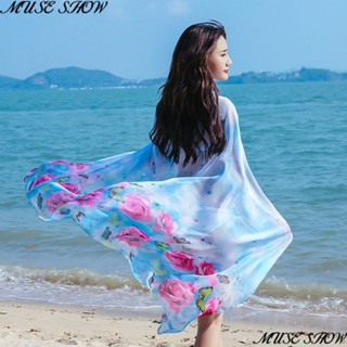 Khăn Quàng Cổ Chống Nắng Dáng Dài Bằng Lụa Mỏng Thời Trang Xuân Hè Hàng Mới 2023