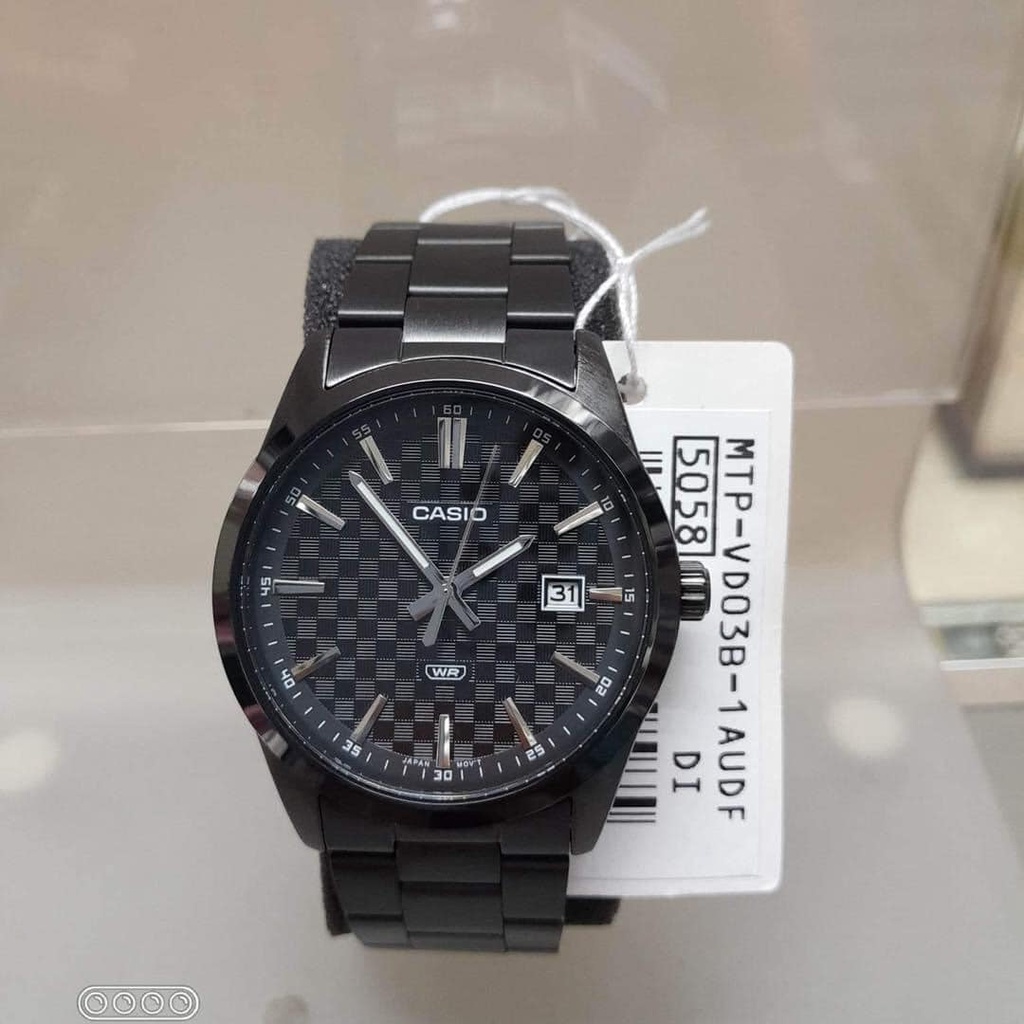 Đồng hồ nam dây kim loại Casio Anh Khuê MTP-VD03B-1AUDF