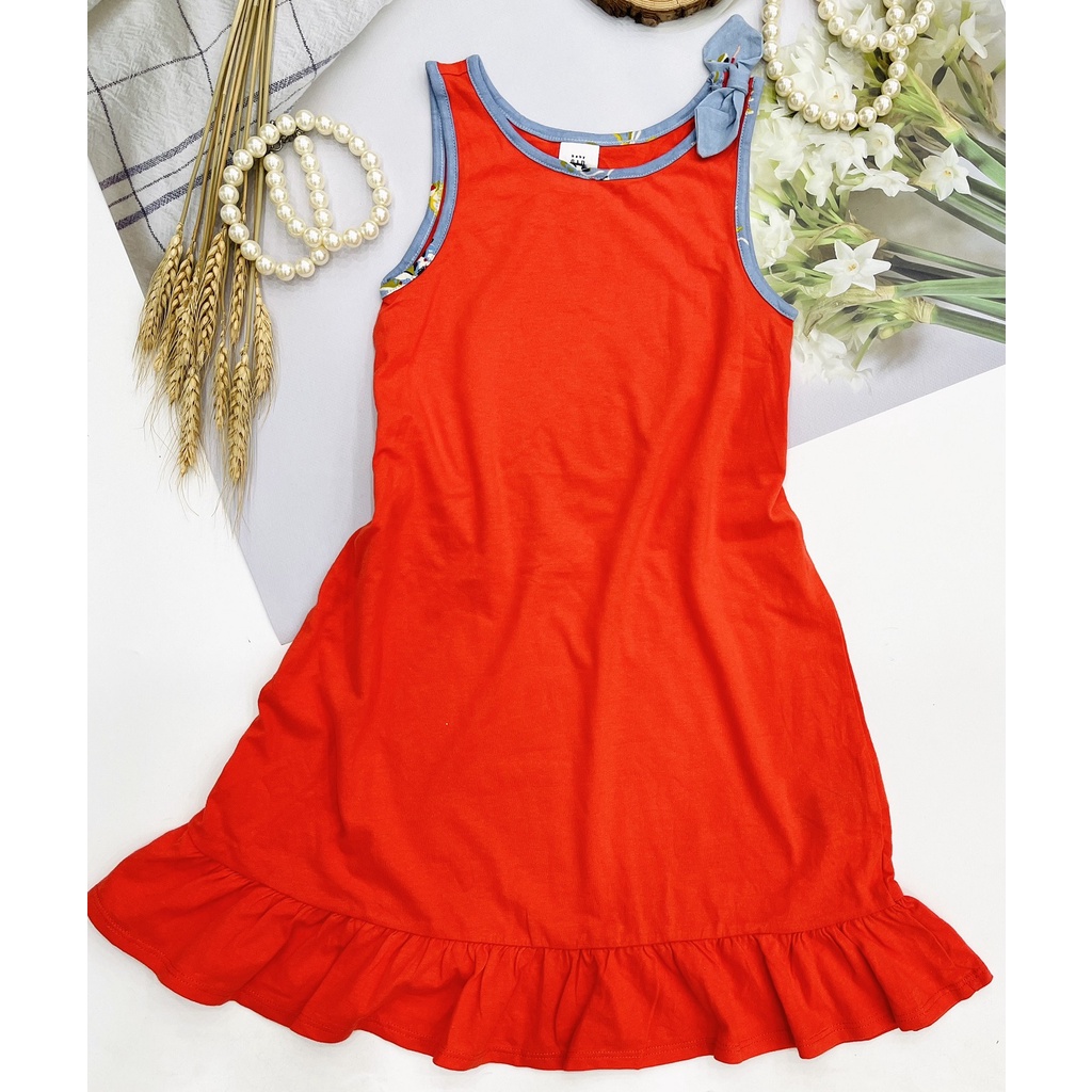 Đầm thun sát nách + tay cánh tiên BABY GAP