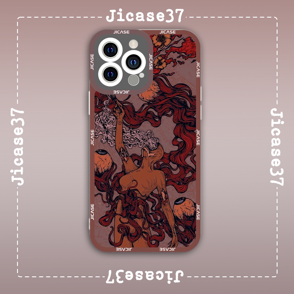 Ốp lưng iphone Cute Case Tranh biếm họa Tranh trừu tượng con mắt Tặng Kèm Phụ Kiện Túi Xách MK Hình Cute Case