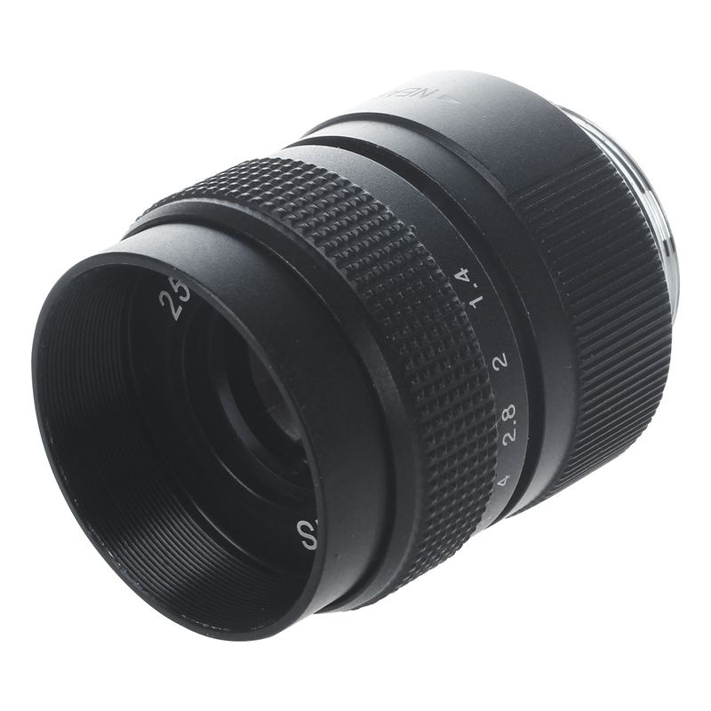 Ống Kính Góc Rộng 25mm F1.4 Màu Đen Cho CCTV
