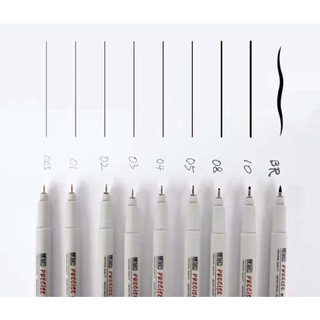 Bút line đi nét PRECISE mực đen
