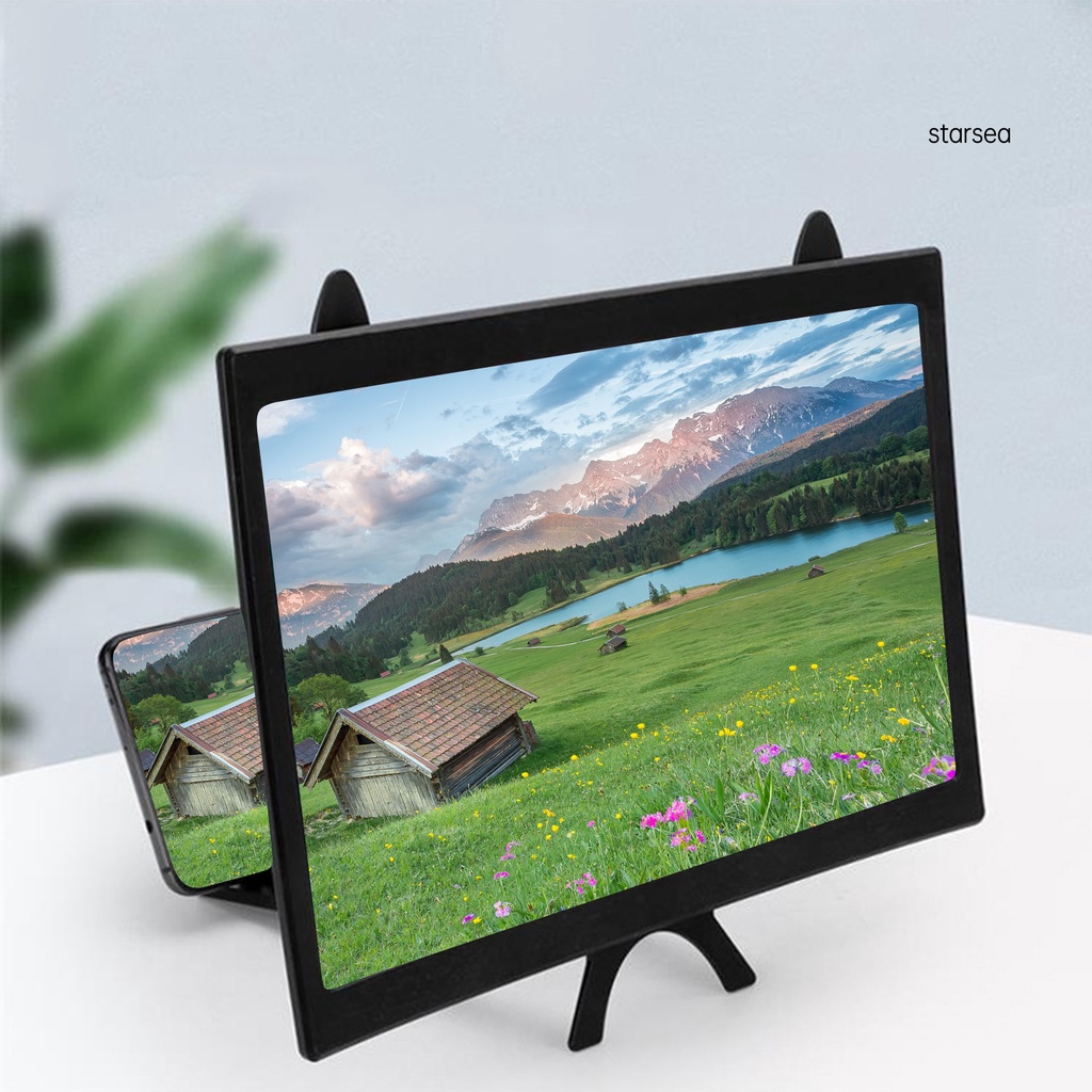 Kính Phóng Đại Màn Hình Điện Thoại Ống Kính Cong 12 Inch Có Thể Gập Lại