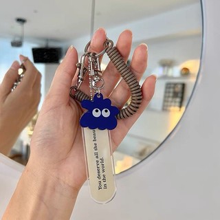 Móc khóa dây lò xo chất liệu acrylic cao cấp
