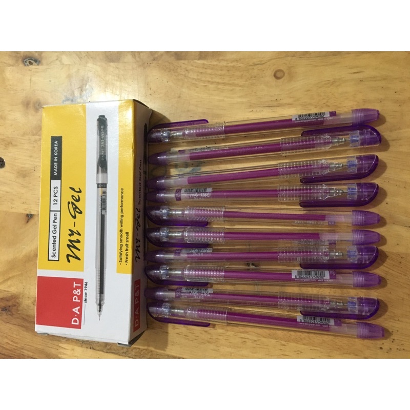 bút gel mực tím my gel 12cây 72k