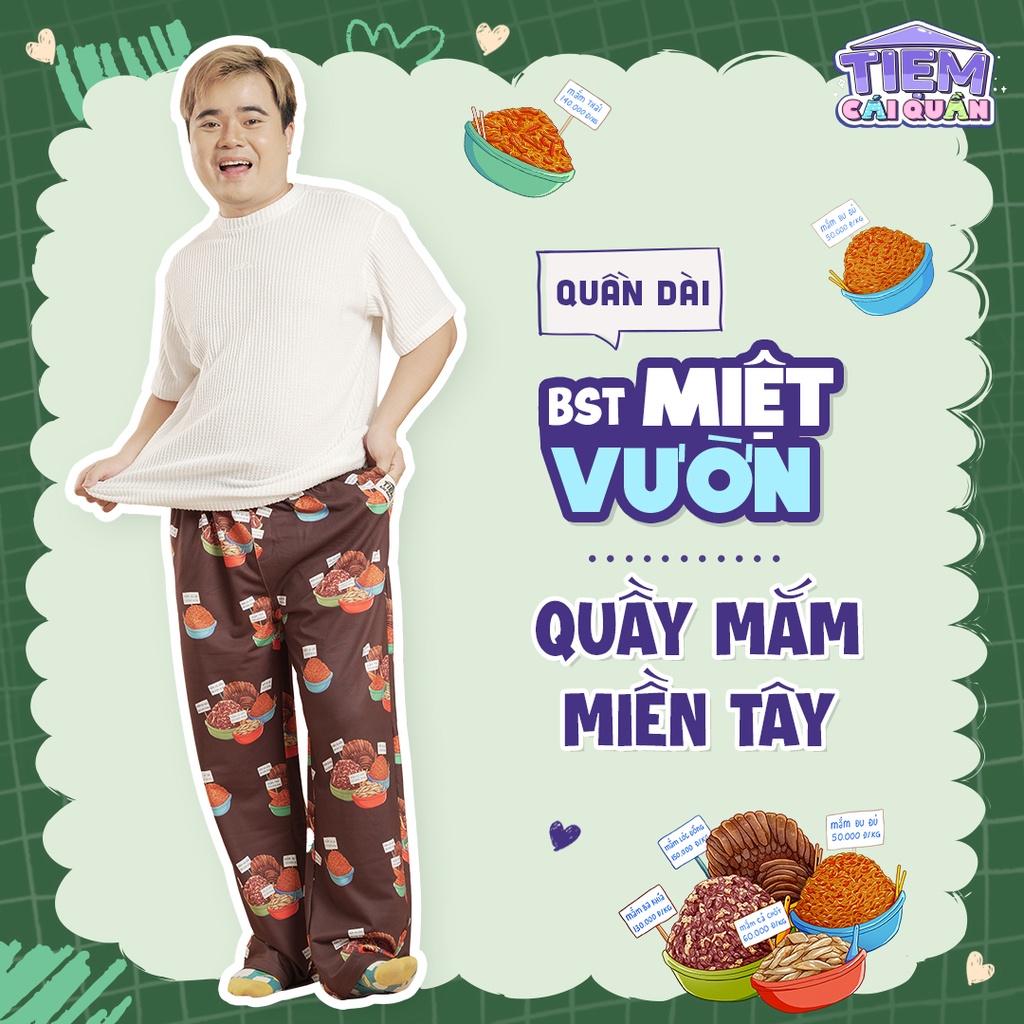 Quần DÀI họa tiết QUẦY MẮM MIỀN TÂY by Tiệm cái quần