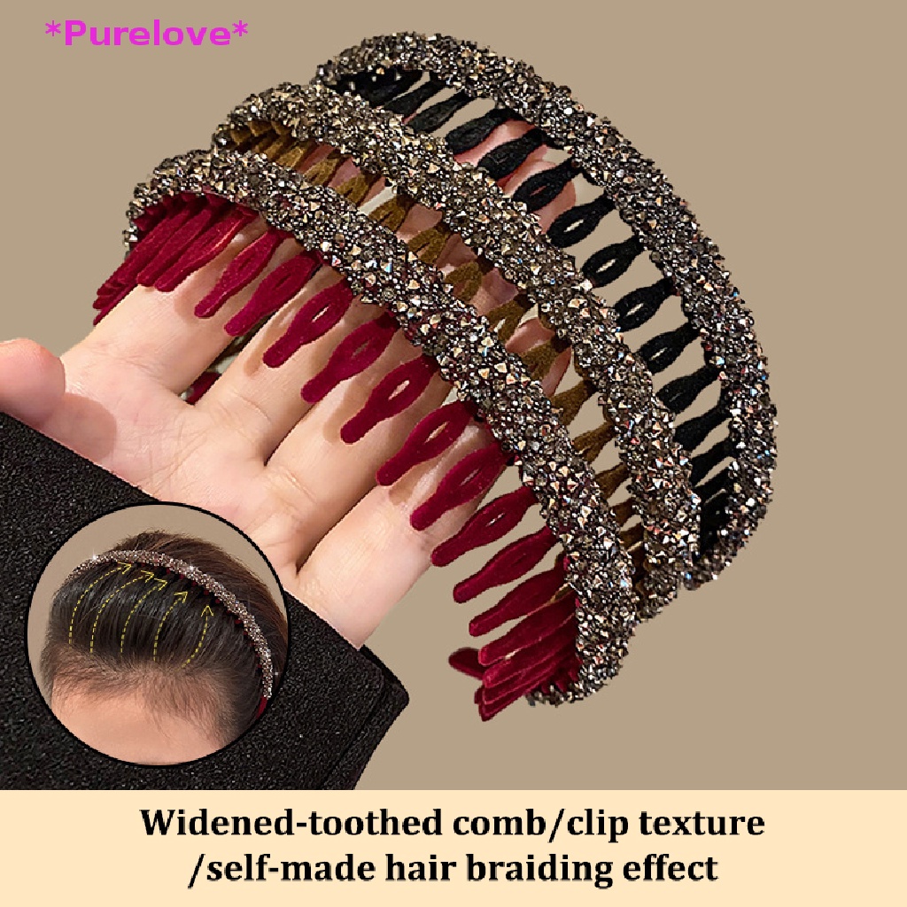 Cài Tóc Đính Đá Acrylic Màu Trơn Chống Trượt Thời Trang Cho Nữ Mới